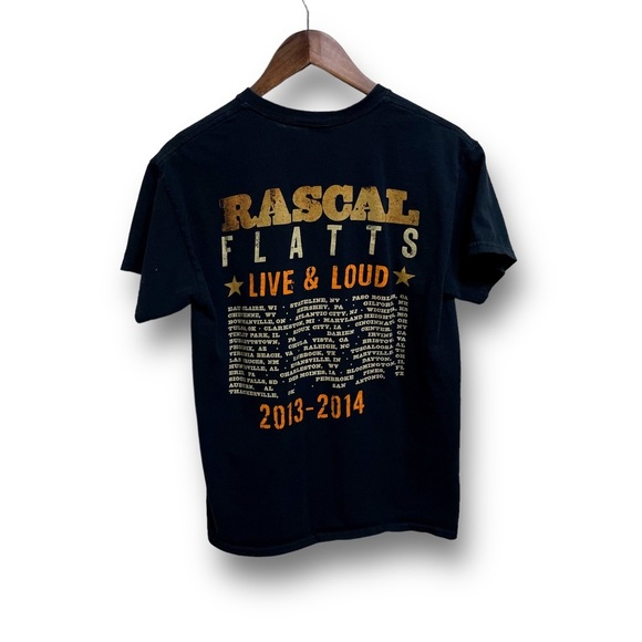 Rascal Flatts Live & Loud Tour T Shirt Black Double Sided Graphic Size Medium - Picture 2 of 3